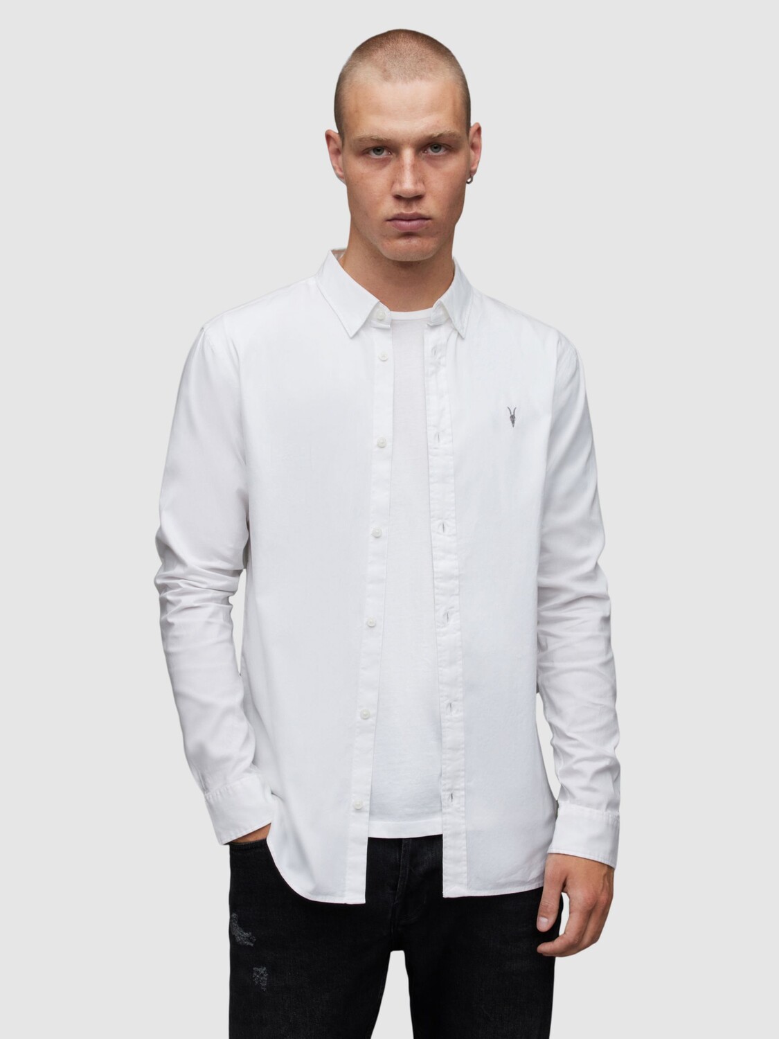 

Рубашка AllSaints Hawthorne, белая