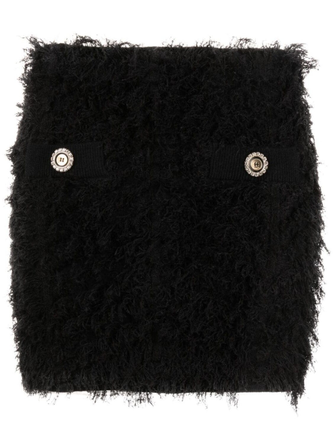 

PINKO трикотажная юбка мини Salamandra с бахромой, черный