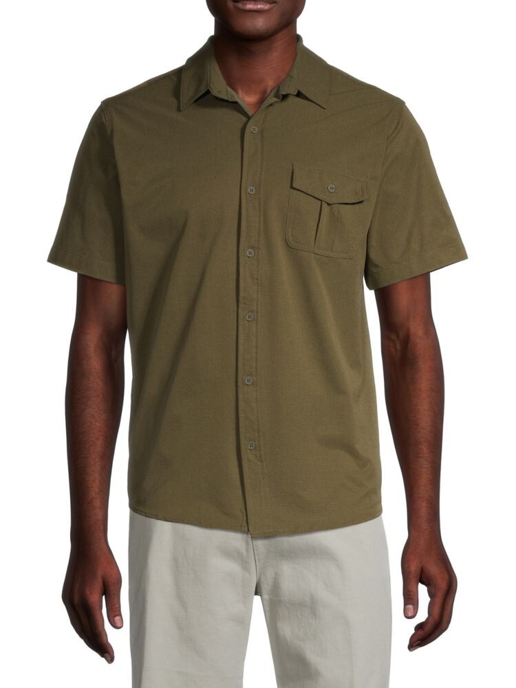 

Рубашка с коротким рукавом Onia, цвет Deep Olive