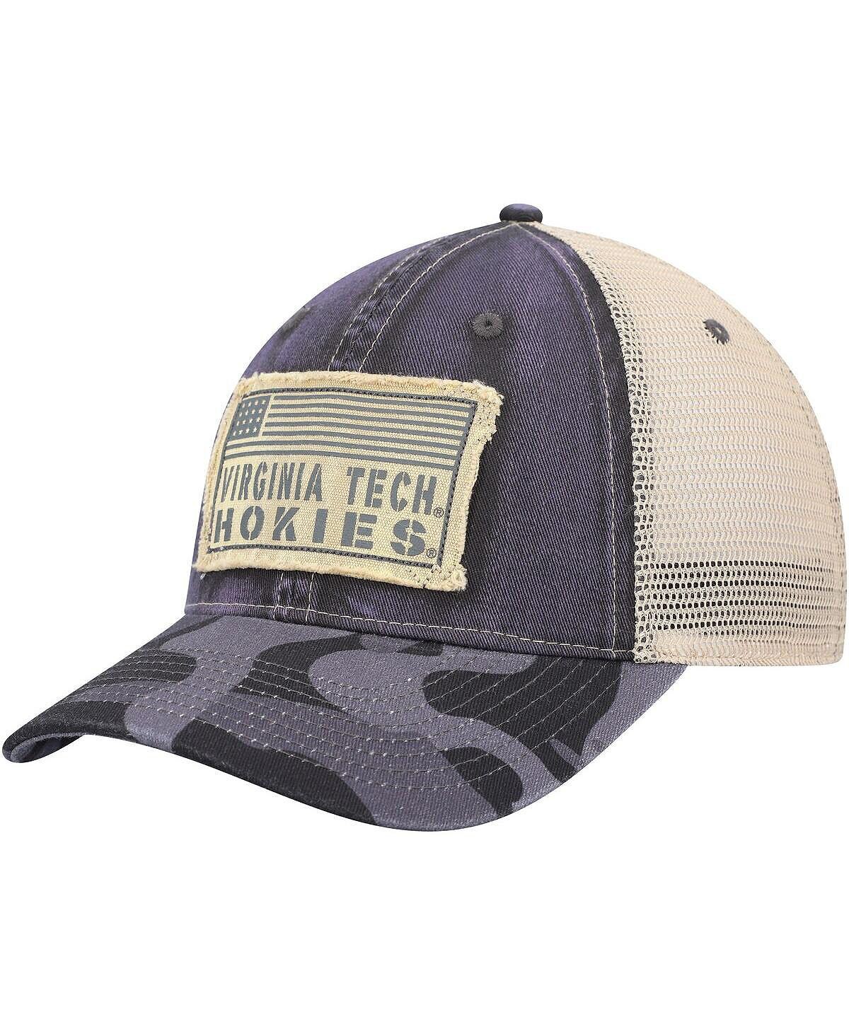 

Мужская темно-серая кепка Virginia Tech Hokies OHT в военном стиле Appreciation United Trucker Snapback Colosseum