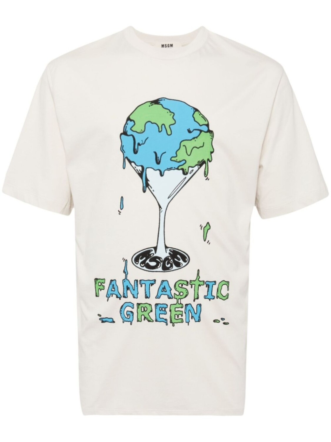 

MSGM футболка Fantastic Green Inverse Series, нейтральный цвет