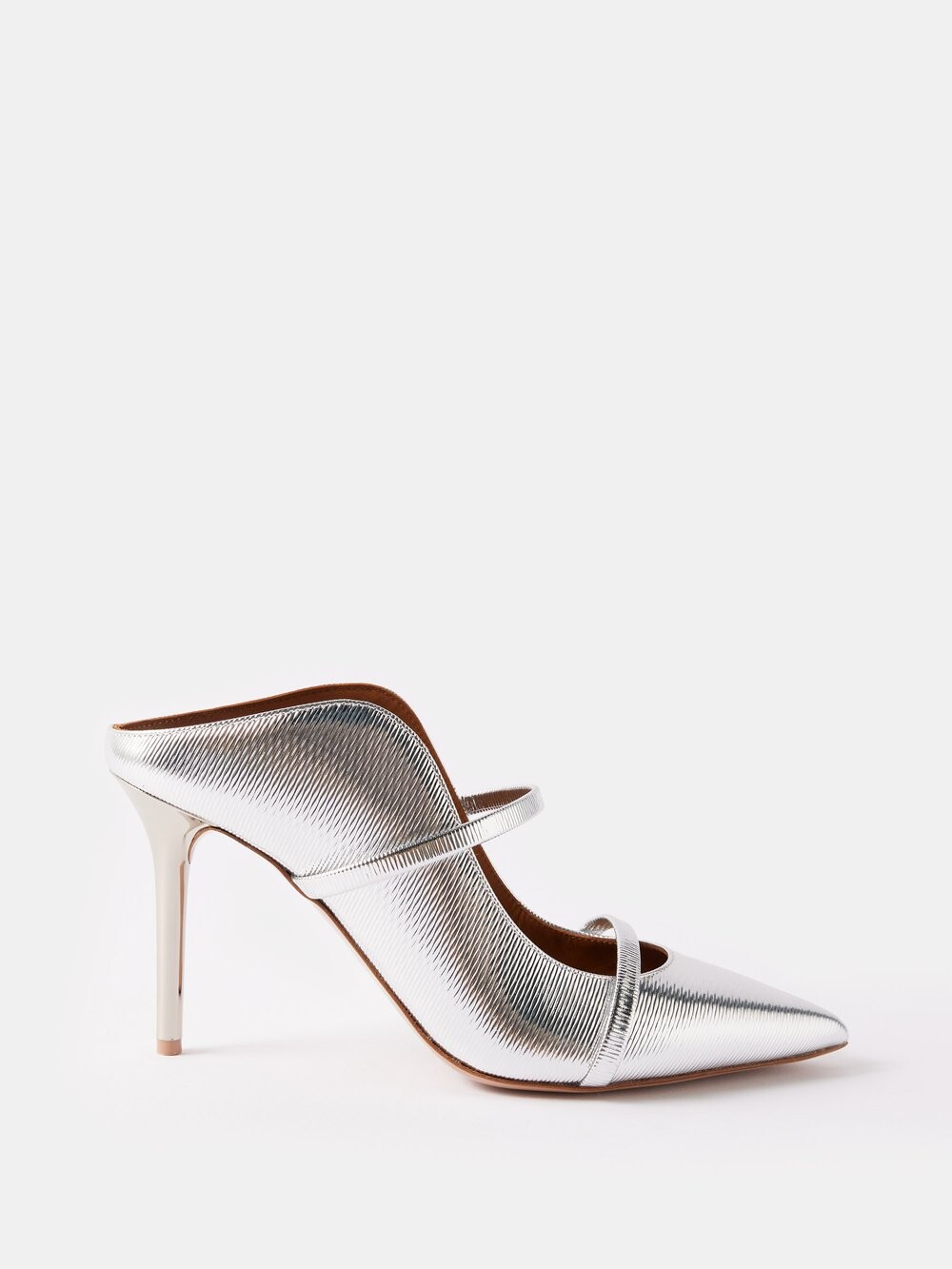 

Кожаные сабо maureen 85 Malone Souliers, серебряный