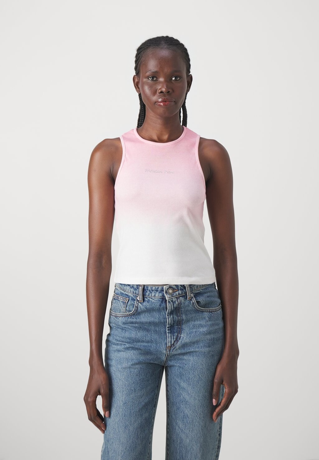 

Топ Maglia Patrizia Pepe, цвет fresh pink/white