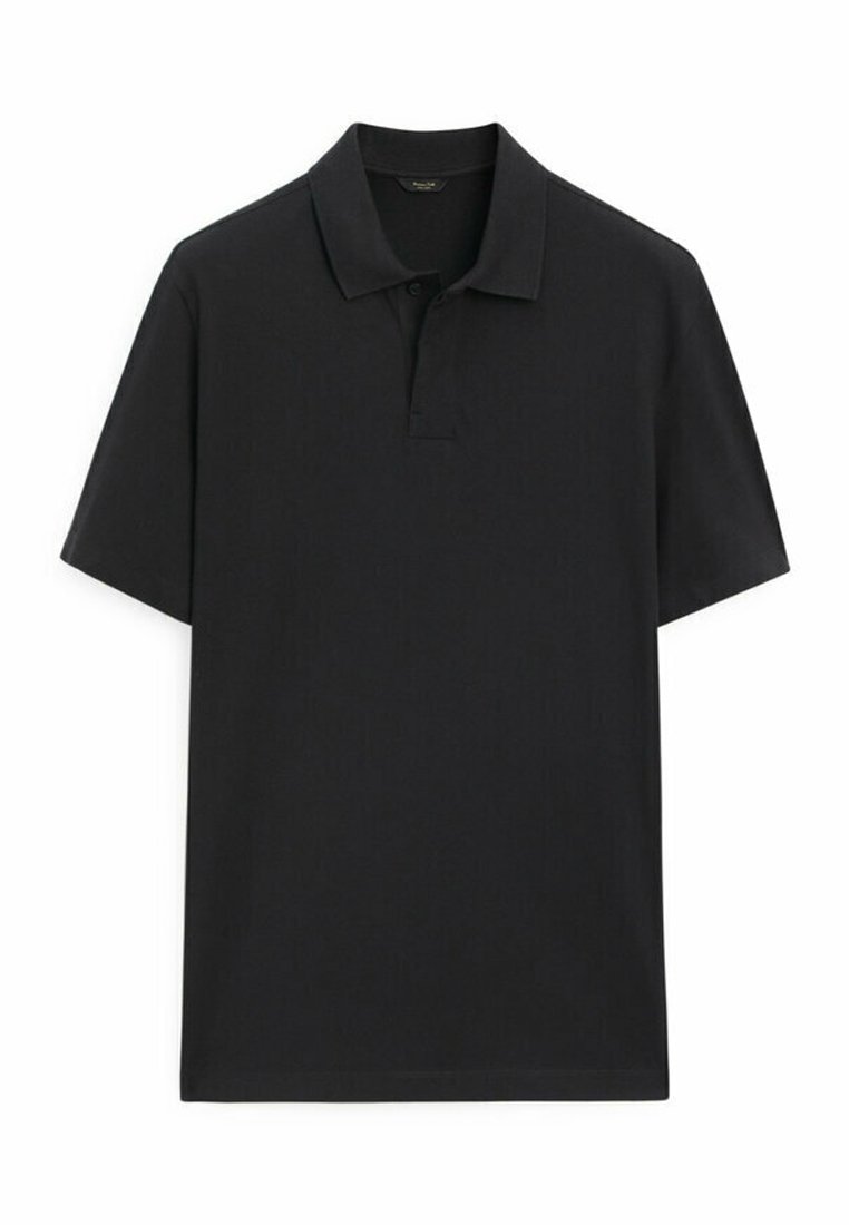 Рубашка поло SHORT SLEEVE COMFORT Massimo Dutti, цвет black рубашка поло short sleeve hugo kids цвет black