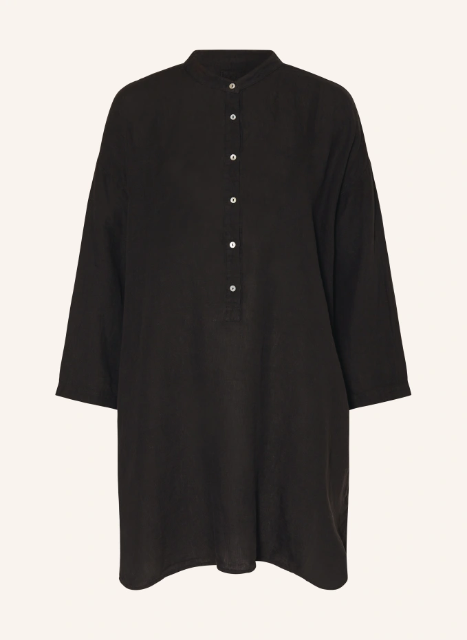 Льняное пляжное платье 120%Lino, черный льняное платье рубашка 120%lino черный
