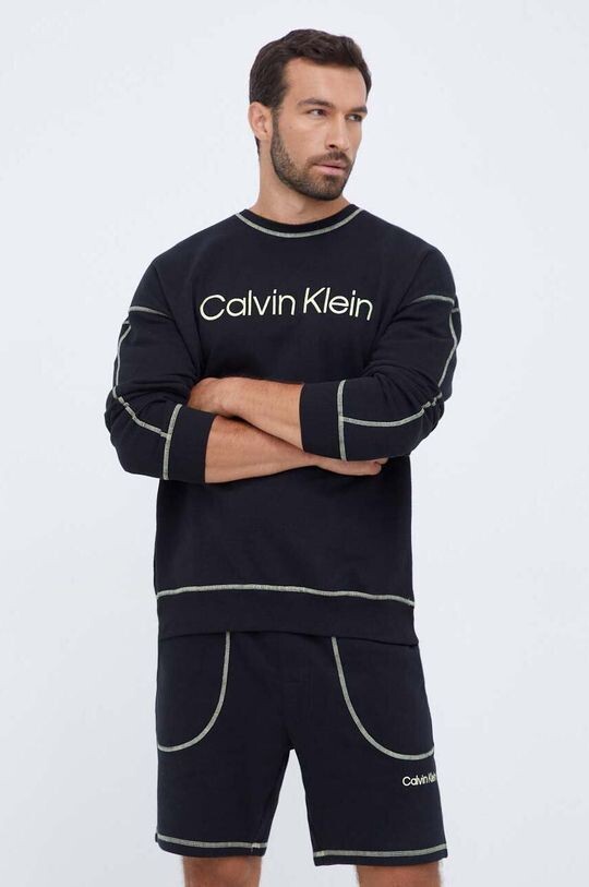 

Хлопковая толстовка для отдыха Calvin Klein Underwear, черный