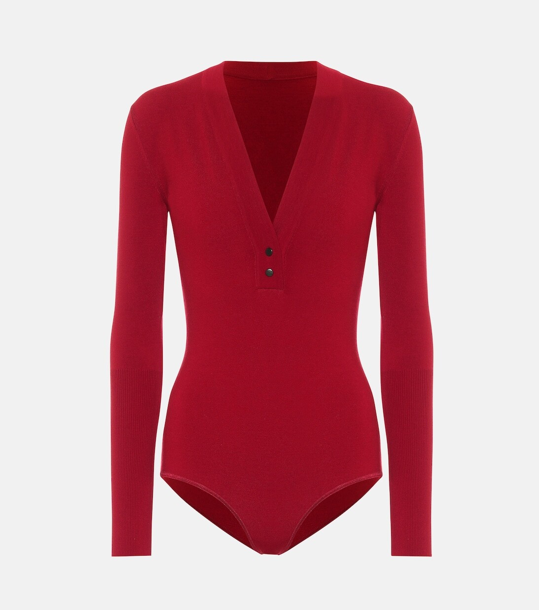 

Боди из смесовой шерсти ALAÏA, красный