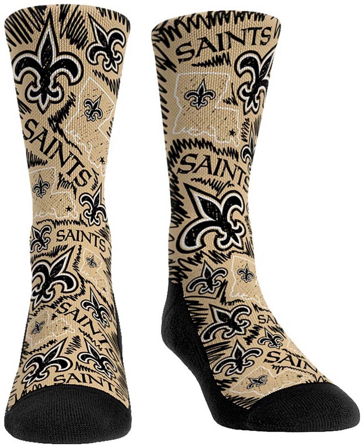 

Женские носки Multi Crew с логотипом New Orleans Saints Rock 'Em