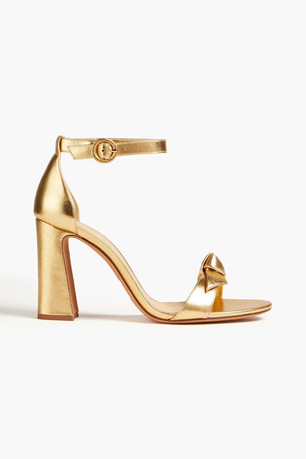 

Сандалии из металлизированной кожи Alexandre Birman, золото