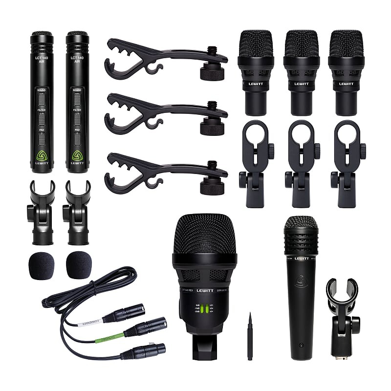 

Комплект барабанных микрофонов Lewitt BEATKIT PRO 7pc Drum Microphone Kit