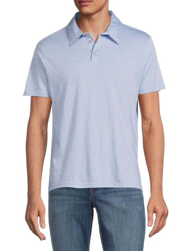 

Поло из хлопкового модала Saks Fifth Avenue, цвет Sky Blue