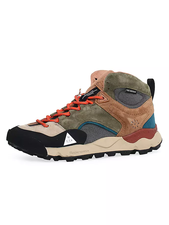 

Кроссовки Yamano 3 из замши и текстиля Flower Mountain, цвет beige military