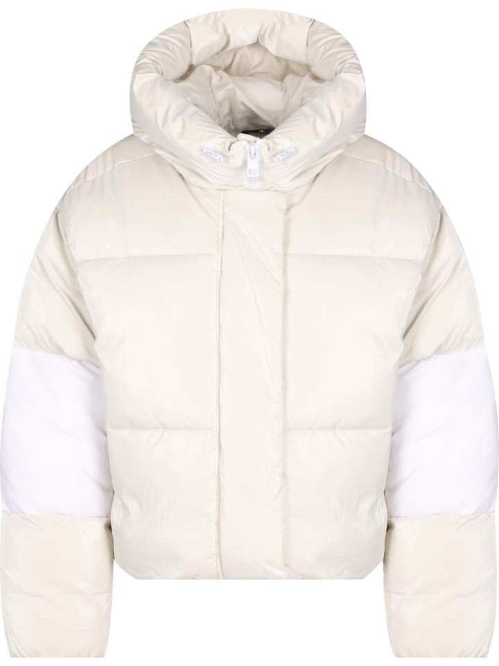 

Пуховик Calvin Klein, цвет ivory/bright white