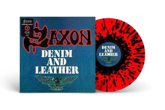 Виниловая пластинка Saxon - Denim and Leather (красный и черный винил) bmg saxon denim and leather coloured vinyl lp