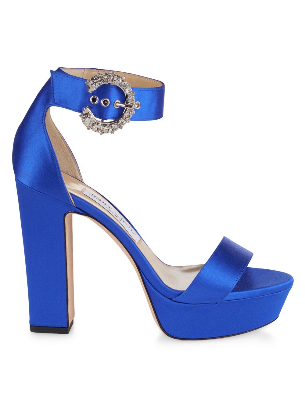 

Атласные сандалии на платформе Mionne 120MM Jimmy Choo, фиолетовый