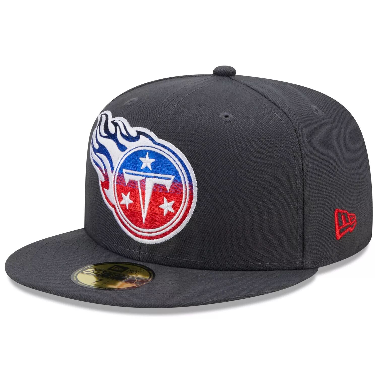 

Мужская облегающая шляпа New Era Graphite Tennessee Titans Color Dim 59FIFTY