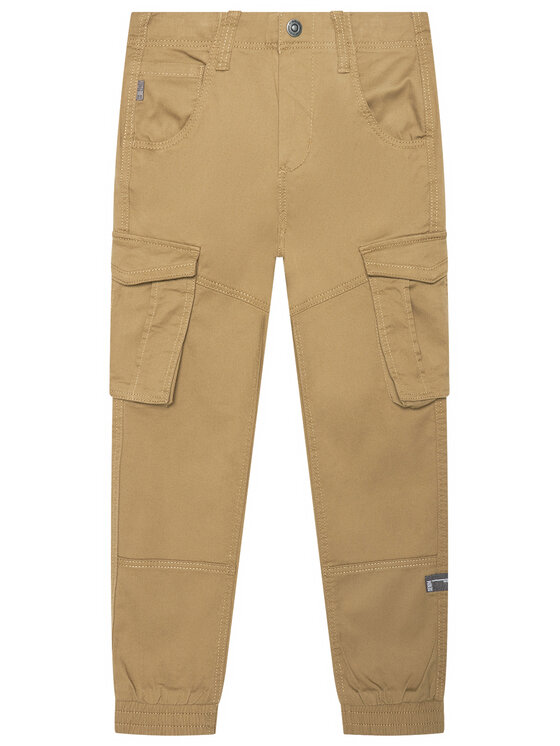 Тканевые брюки стандартного кроя Name It, коричневый тканевые шорты стандартного кроя name it коричневый