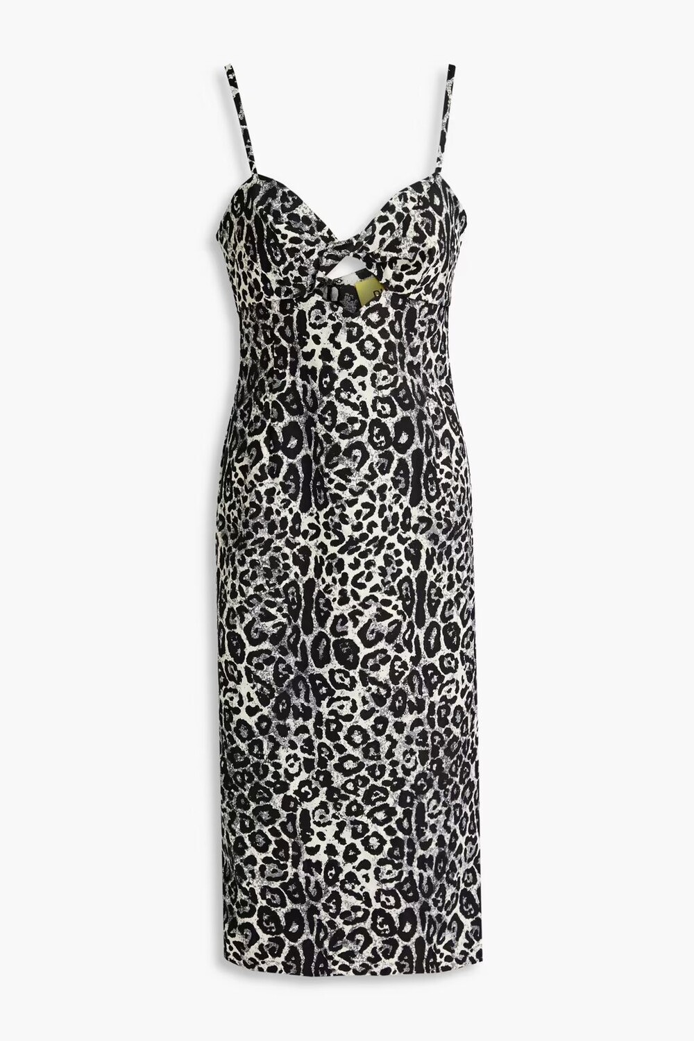 

Жаккардовое платье с леопардовым принтом и вырезом Dundas, цвет Animal print