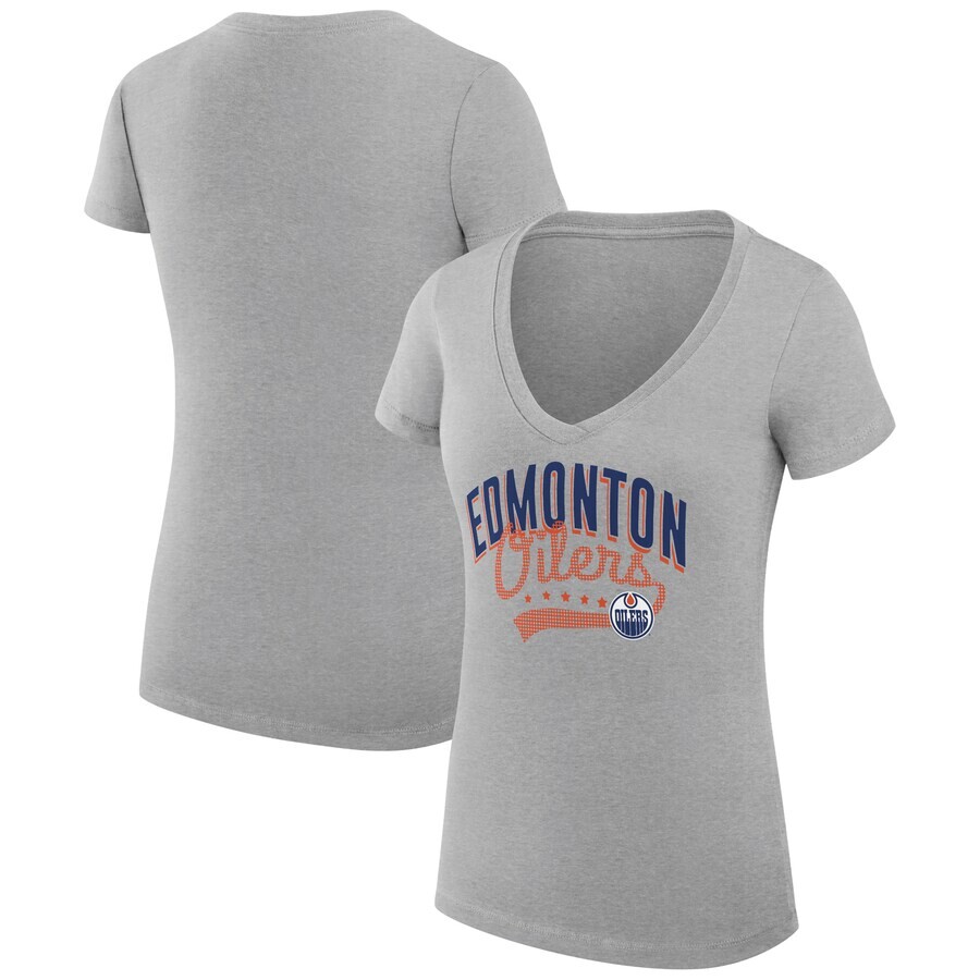 

Футболка с коротким рукавом G-III 4Her by Carl Banks Edmonton Oilers, серый
