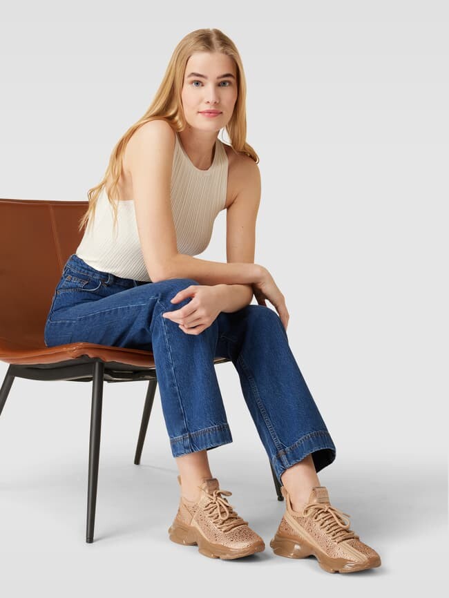 

Кроссовки с отделкой декоративным камнем модель "MAXIMA" Steve Madden, розовое золото, Розовый