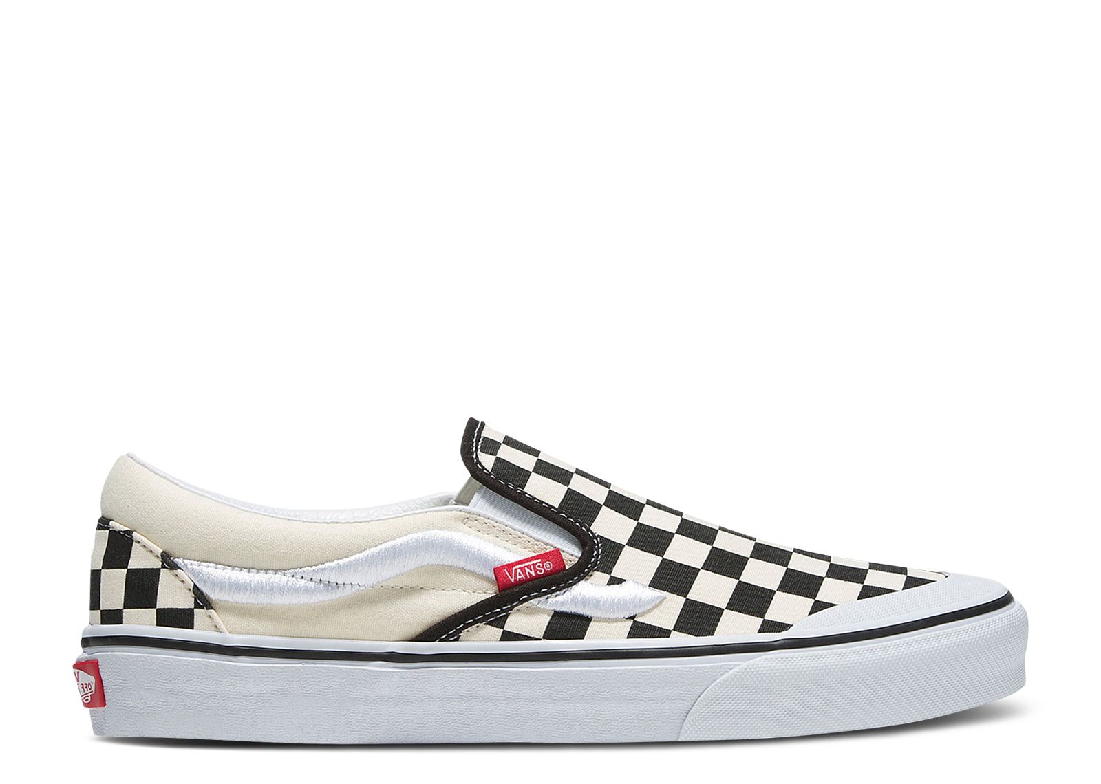 

Кроссовки Vans Classic Slip-On 138 'Sidestripe - Black Checkerboard', черный