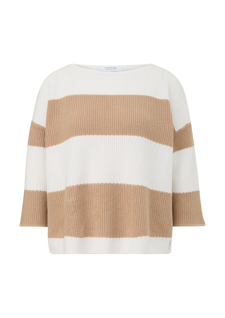 

Свитер comma casual identity Sweater, бежевый/белый