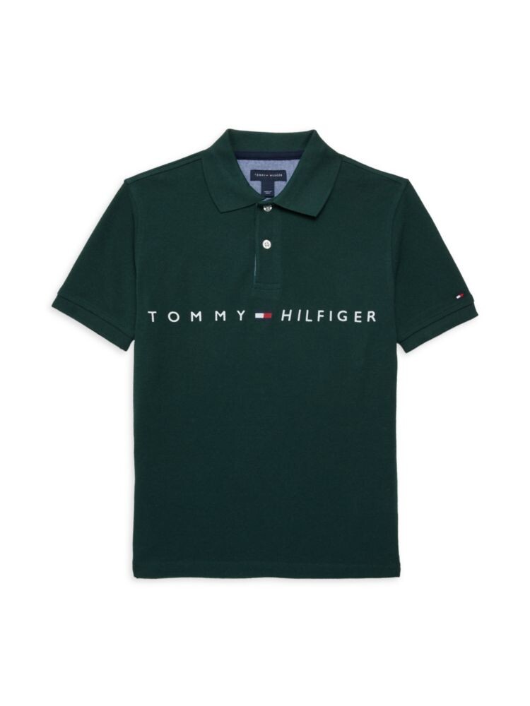 

Рубашка-поло с логотипом Tomas для мальчиков Tommy Hilfiger, цвет Botanical