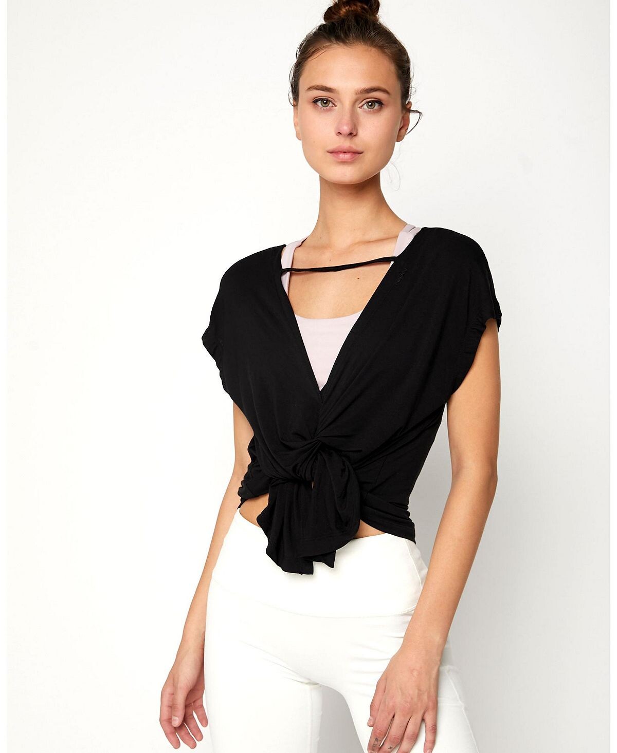 

Женский топ Olivia из модала Rebody Active, черный