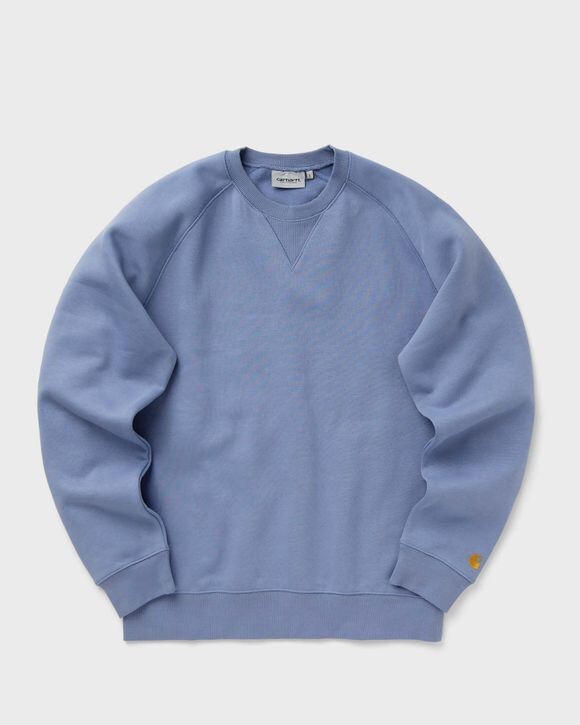 

Флис Carhartt Wip Chase Sweat, цвет charm blue / gold