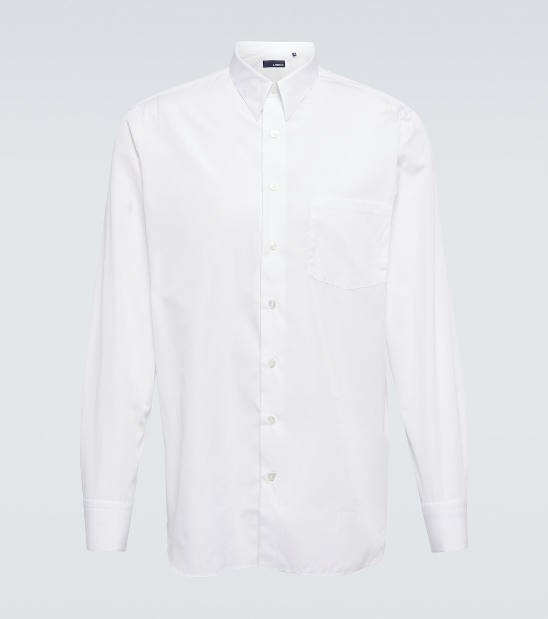 

Хлопковая рубашка Lardini, серый