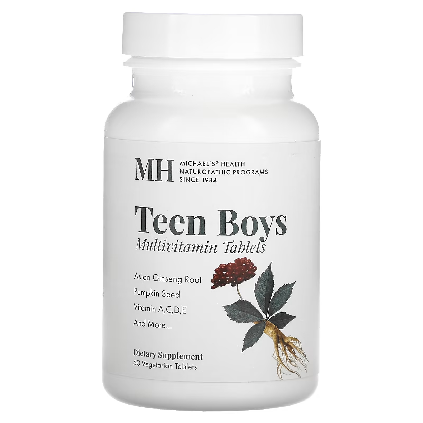 Мультивитамины Michael's Naturopathic для мальчиков-подростков, 60 вегетарианских таблеток