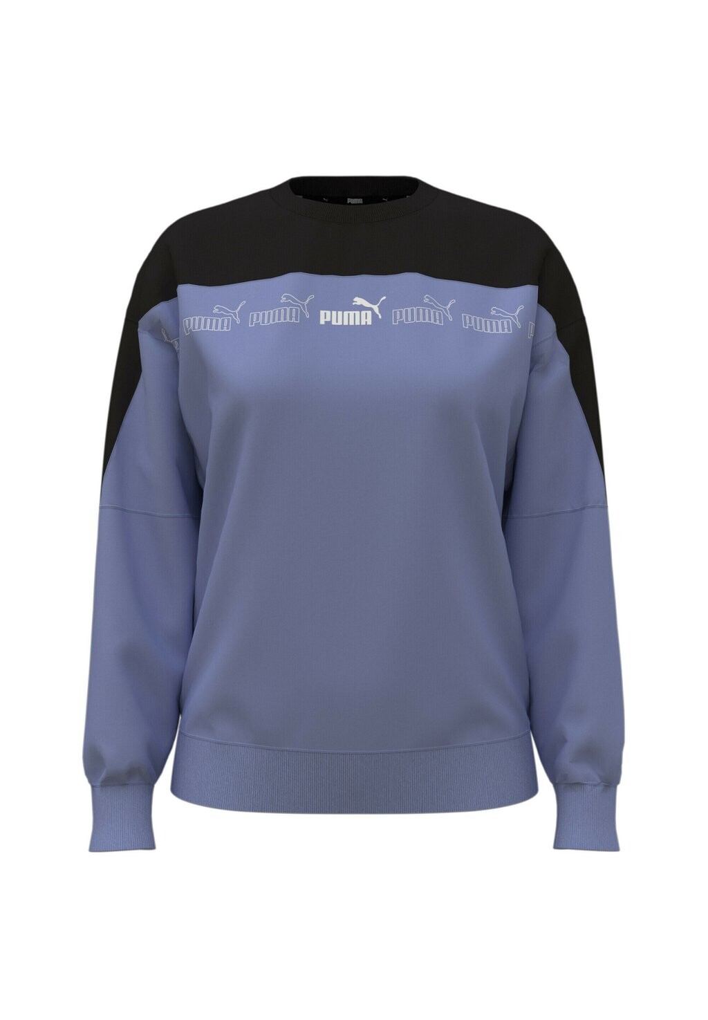 

Толстовка Puma AROUND THE BLOCK RUNDHALS, цвет lavendar pop black