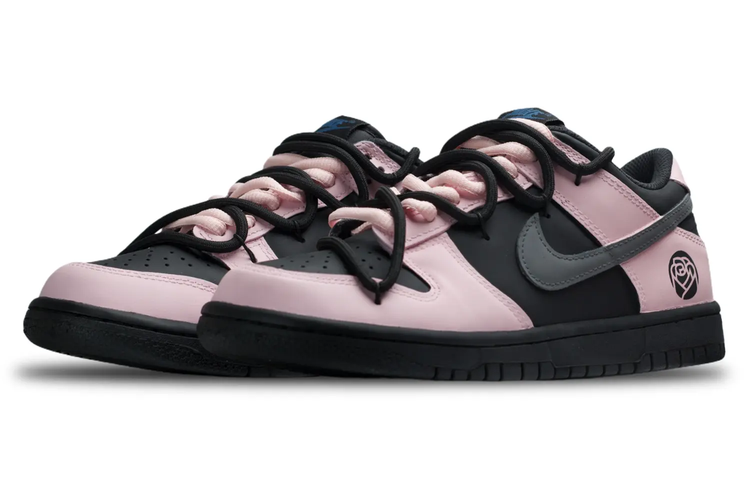 

Кроссовки Nike Dunk Skateboarding Shoes Women's Low-top Pink/Black, черный