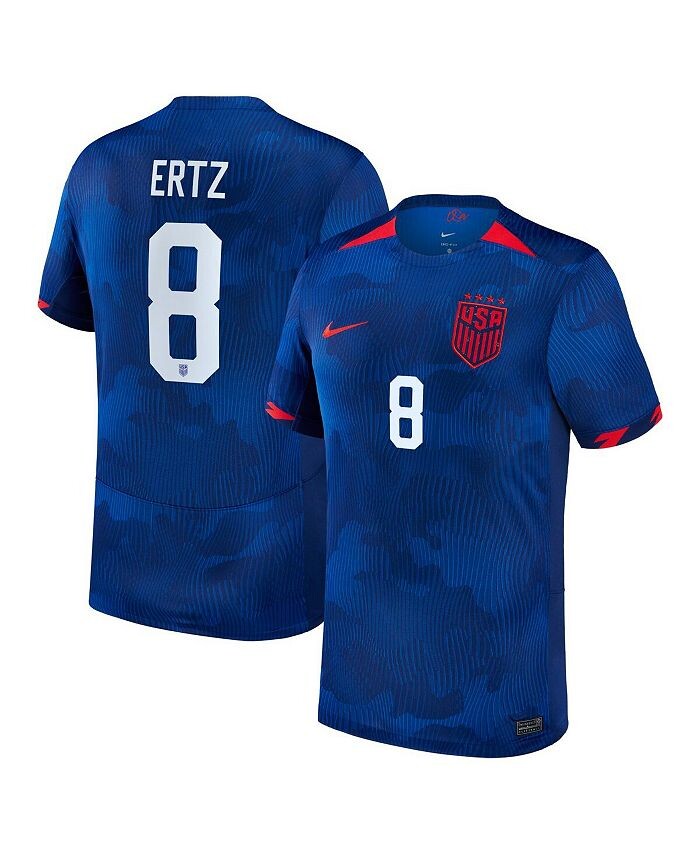 

Мужская выездная футболка Julie Ertz Royal USWNT 2023 Replica Player Nike, синий