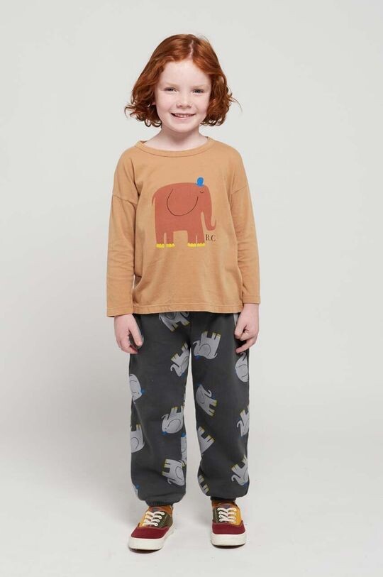 

Детские хлопковые спортивные штаны Bobo Choses, серый