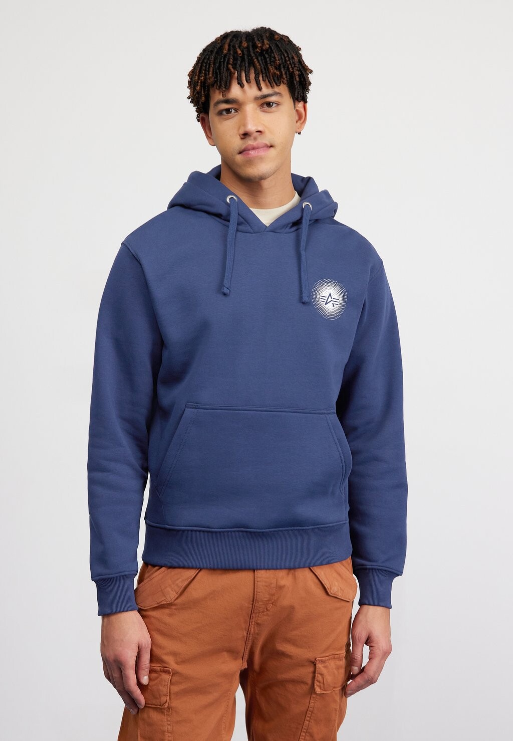 

Толстовка DOTED HOODY Alpha Industries, темно-синий