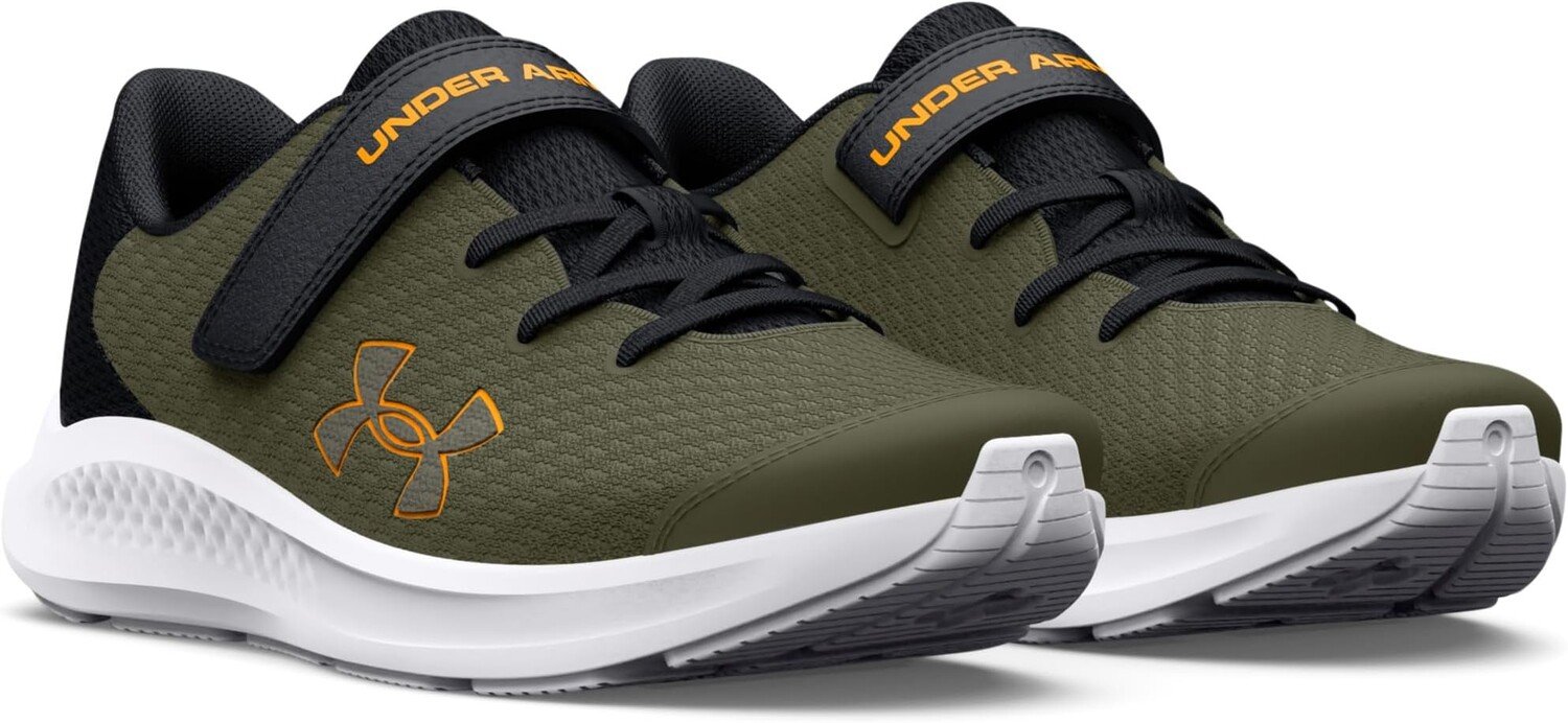 

Кроссовки Pursuit 3 Big Logo AC Under Armour, цвет Marine OD Green/Black/Formula Orange