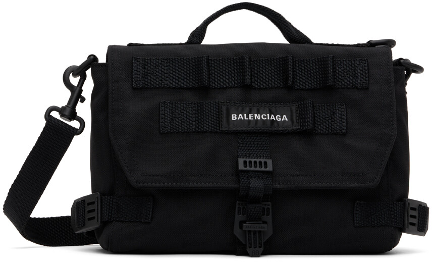

Черная армейская сумка Balenciaga, цвет Black