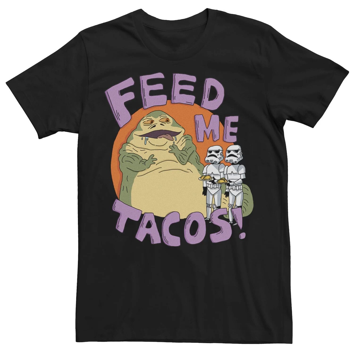 

Мужская футболка с рисунком Jabba The Hutt Feed Me Tacos Star Wars