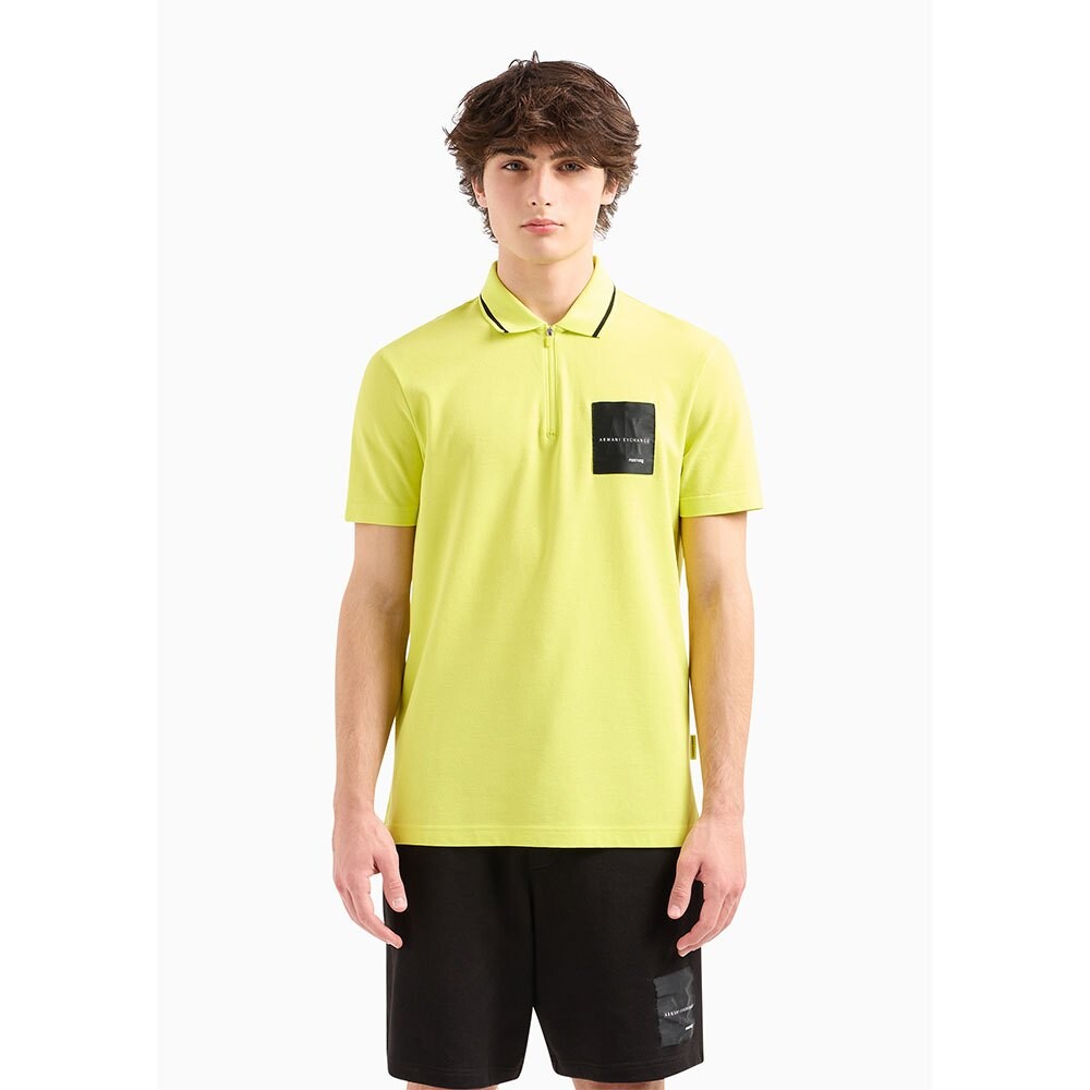 

Поло Armani Exchange 3DZFJA_ZJXHZ, желтый