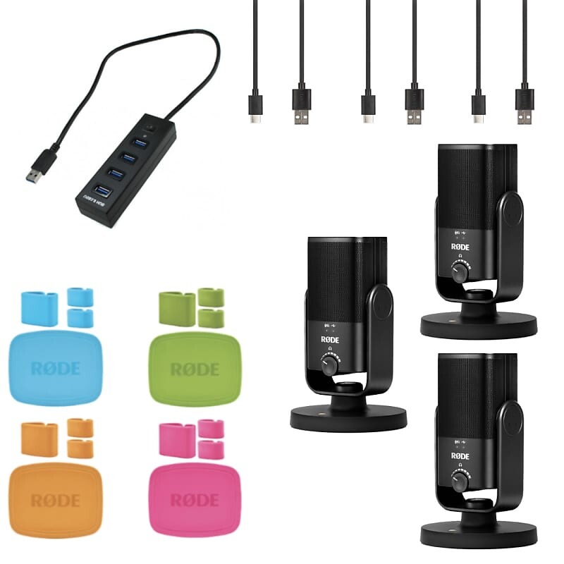 

Микрофон RODE NT-USB Mini x3, USB Hub, Colors, Cloth