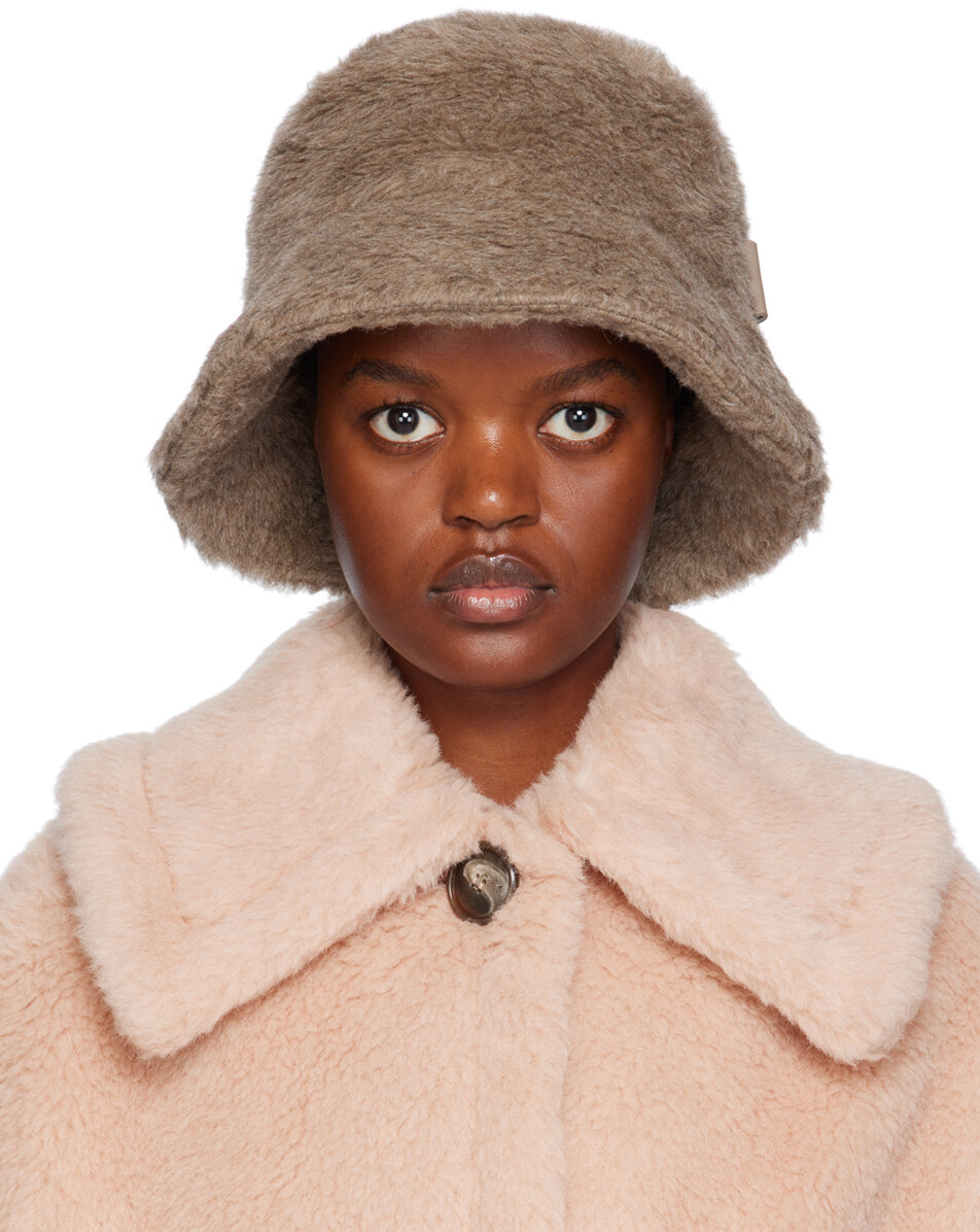 

Коричневая шляпа-фигура Max Mara