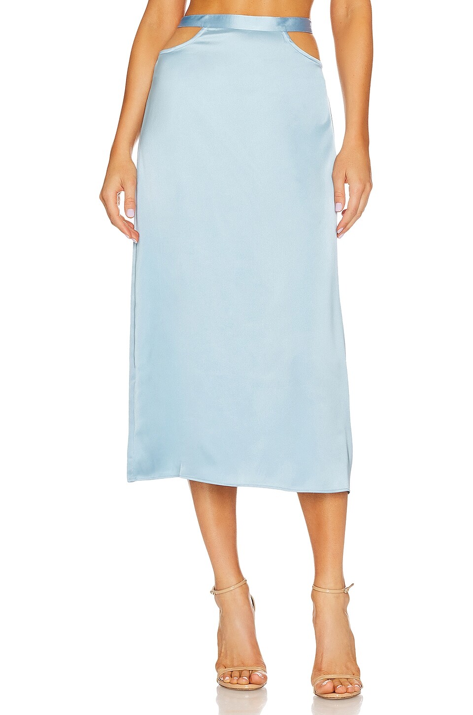 

Юбка миди WeWoreWhat Cut Out, цвет Airy Blue