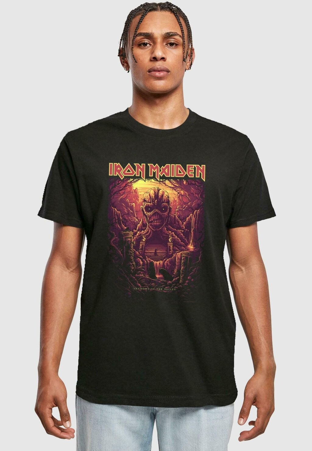 

Футболка с принтом IRON MAIDEN MUMMY ROUND NECK Merchcode, цвет black