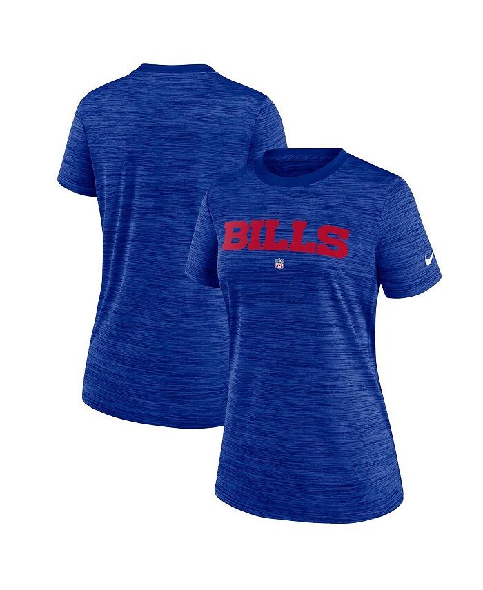 

Женская футболка Royal Buffalo Bills Sideline Velocity Performance Nike, синий