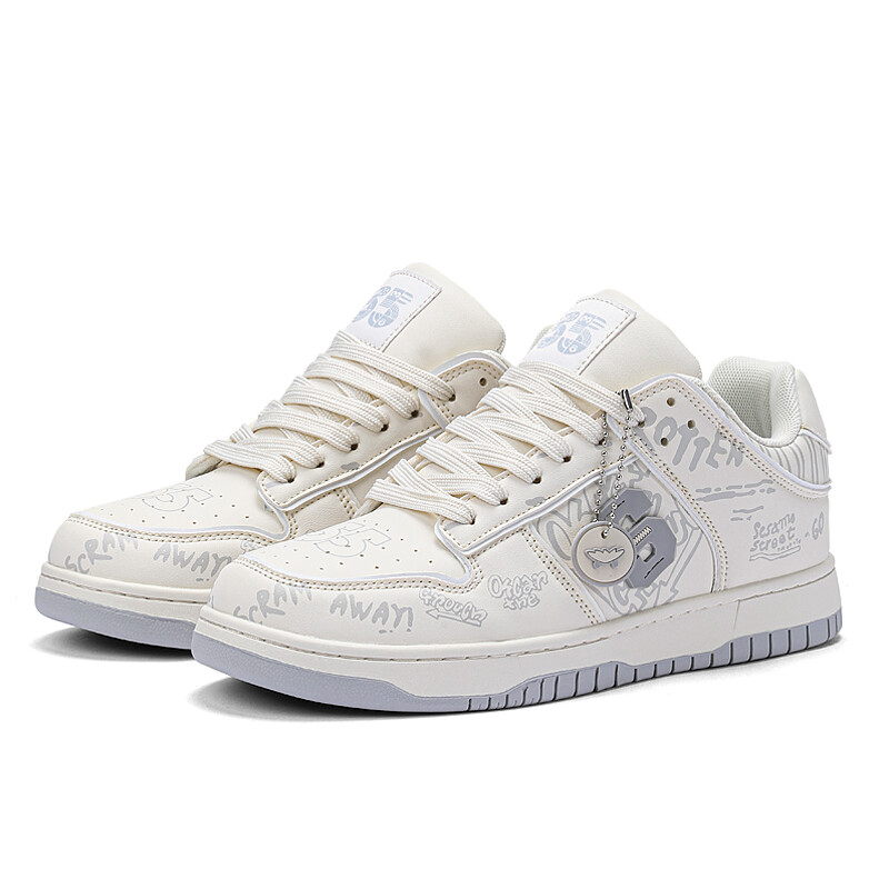 

Кроссовки SESAME STREET Skateboarding Shoes Unisex Low-top, цвет Off-white