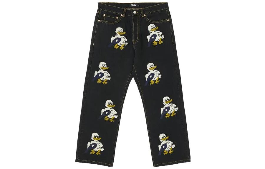

Джинсы мужские Palace Ducks Baggies с принтом, черный