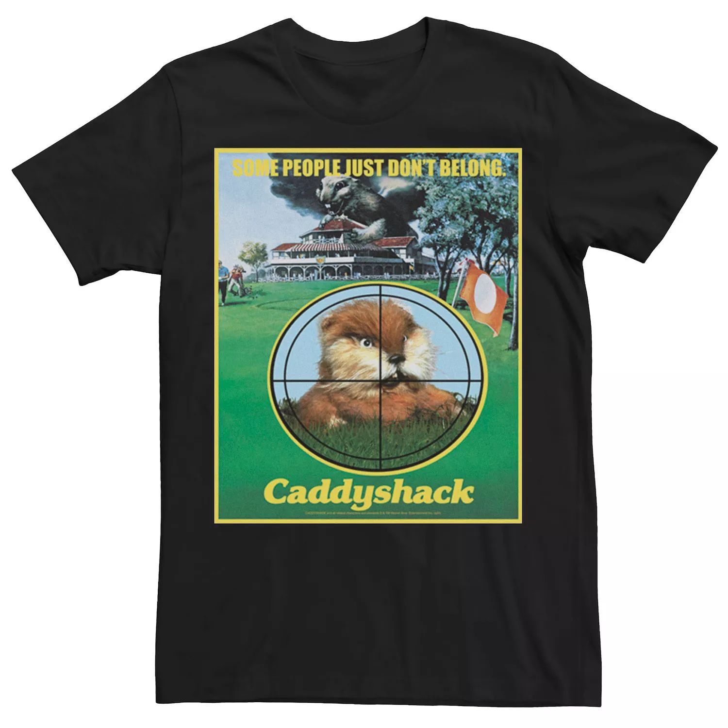 Мужская футболка Caddyshack Some People Just Don't Belong с плакатом Licensed Character