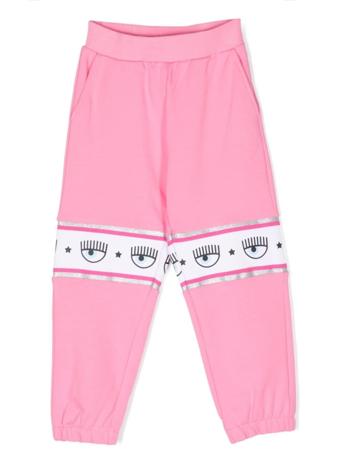 

Спортивные брюки с логотипом Chiara Ferragni Kids, розовый