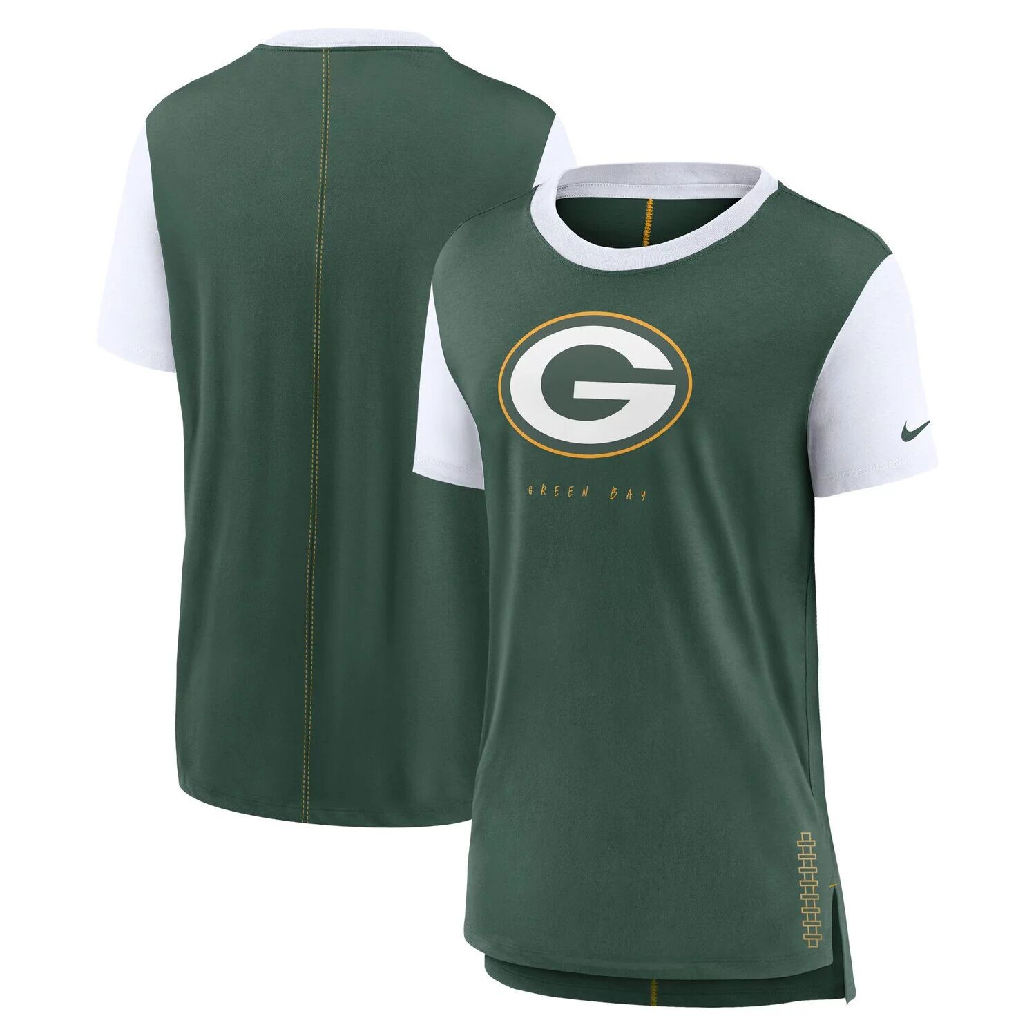 

Женская зеленая футболка Nike Green Bay Packers Team Nike, Зеленый